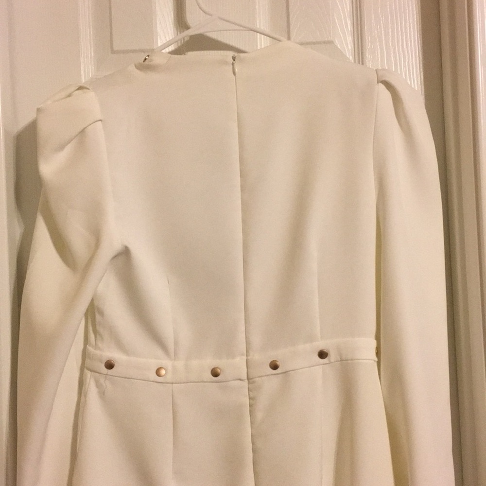 Misguided deep plunge white jumpsuit - Picture 5 of 5